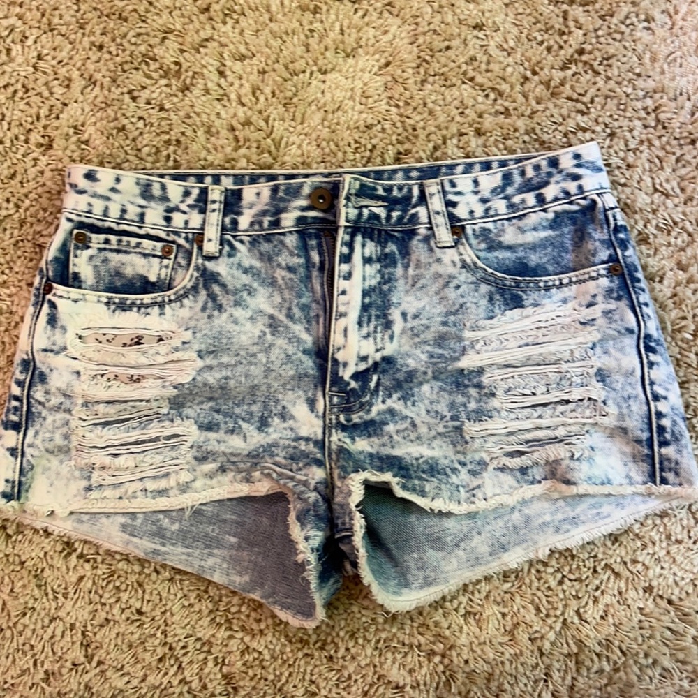 Forever 21 Ripped Jean Shorts
